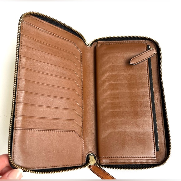 BURBERRY  Horseferry Check Zip Around Wallet Brown - Picture 8 of 16